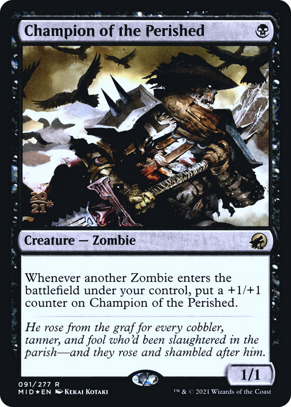 Champion of the Perished [Innistrad: Midnight Hunt Prerelease Promos]