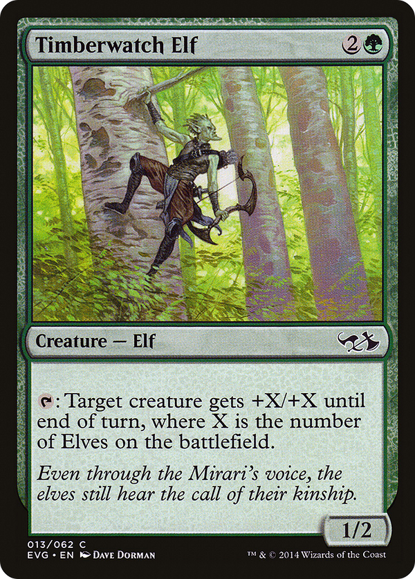 Timberwatch Elf (Elves vs. Goblins) [Duel Decks Anthology]