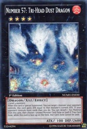 Number 57: Tri-Head Dust Dragon (NUMH-EN030) - Number Hunters Unlimited