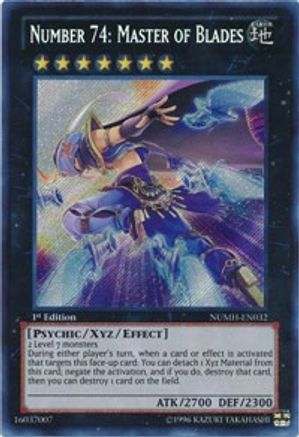 Number 74: Master of Blades (NUMH-EN032) - Number Hunters 1st Edition