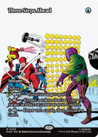Three Steps Ahead (Borderless) (MAR-062) - Marvel Universe Eternal-Legal Foil