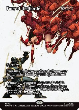 Fury of the Horde (Borderless) (MAR-071) - Marvel Universe Eternal-Legal