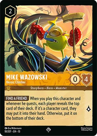 Mike Wazowski - Heroic Climber (18/207) - Attack of the Vine