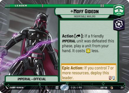 Moff Gideon - Indomitable Warlord (Hyperspace) (272) - Ashes of the Empire