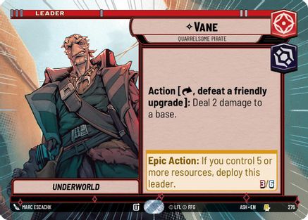 Vane - Quarrelsome Pirate (Hyperspace) (276) - Ashes of the Empire