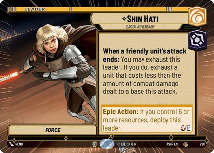 Shin Hati - Eager Adversary (Hyperspace) (280) - Ashes of the Empire