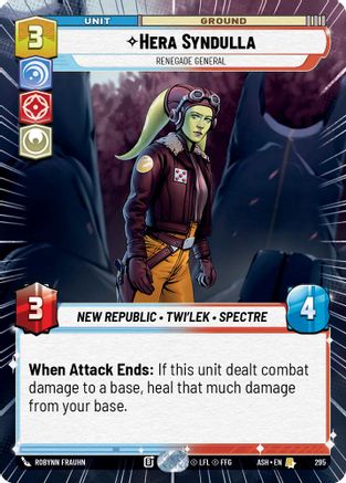 Hera Syndulla - Renegade General (Hyperspace) (295) - Ashes of the Empire