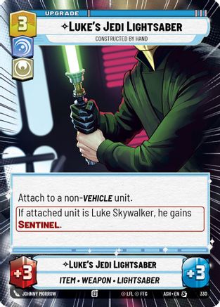 Luke's Jedi Lightsaber - Constructed by Hand (Hyperspace) (330) - Ashes of the Empire