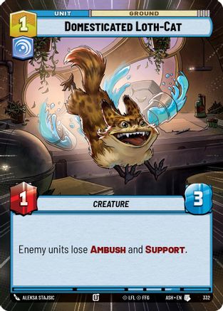 Domesticated Loth-Cat (Hyperspace) (332) - Ashes of the Empire