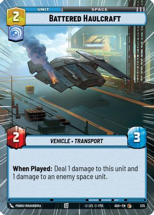 Battered Haulcraft (Hyperspace) (335) - Ashes of the Empire