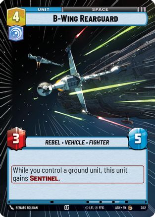 B-Wing Rearguard (Hyperspace) (342) - Ashes of the Empire