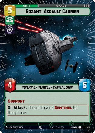 Gozanti Assault Carrier (Hyperspace) (363) - Ashes of the Empire