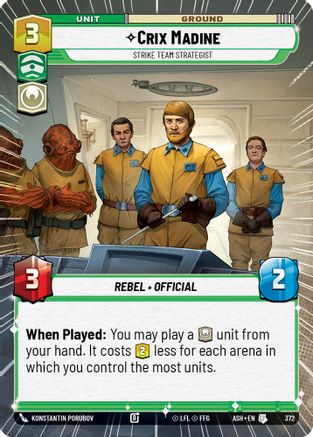 Crix Madine - Strike Team Strategist (Hyperspace) (372) - Ashes of the Empire