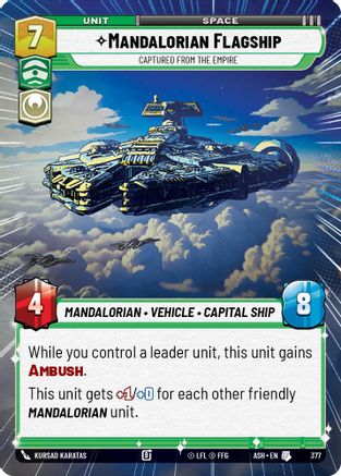 Mandalorian Flagship - Captured from the Empire (Hyperspace) (377) - Ashes of the Empire