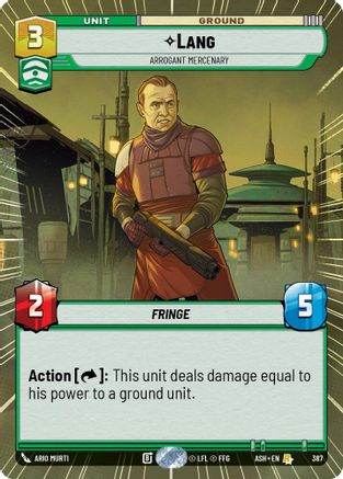 Lang - Arrogant Mercenary (Hyperspace) (387) - Ashes of the Empire
