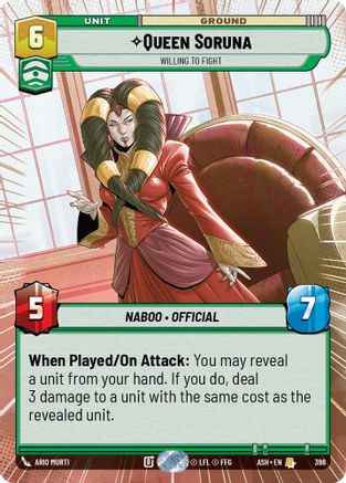 Queen Soruna - Willing to Fight (Hyperspace) (396) - Ashes of the Empire