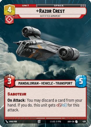 Razor Crest - Outfitted Armament (Hyperspace) (436) - Ashes of the Empire
