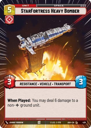 StarFortress Heavy Bomber (Hyperspace) (438) - Ashes of the Empire