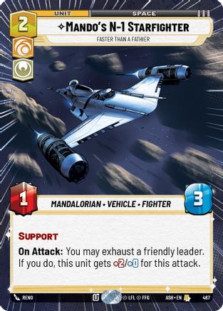 Mando's N-1 Starfighter - Faster than a Fathier (Hyperspace) (467) - Ashes of the Empire