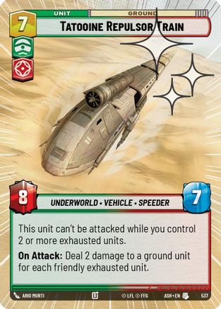 Tatooine Repulsor Train (Hyperspace Foil) (537) - Ashes of the Empire Foil