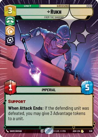 Rukh - From the Shadows (Hyperspace Foil) (538) - Ashes of the Empire Foil