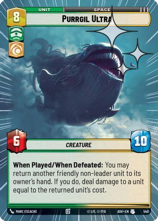Purrgil Ultra (Hyperspace Foil) (540) - Ashes of the Empire Foil
