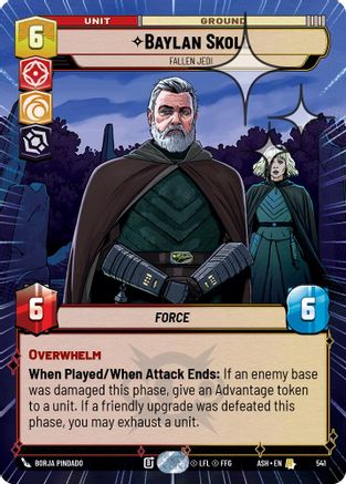 Baylan Skoll - Fallen Jedi (Hyperspace Foil) (541) - Ashes of the Empire Foil