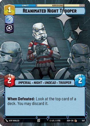 Reanimated Night Trooper (Hyperspace Foil) (547) - Ashes of the Empire Foil