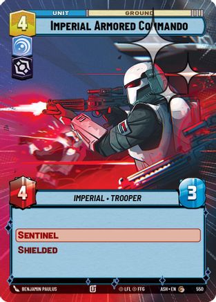 Imperial Armored Commando (Hyperspace Foil) (550) - Ashes of the Empire Foil