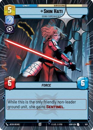 Shin Hati - Going Somewhere? (Hyperspace Foil) (551) - Ashes of the Empire Foil
