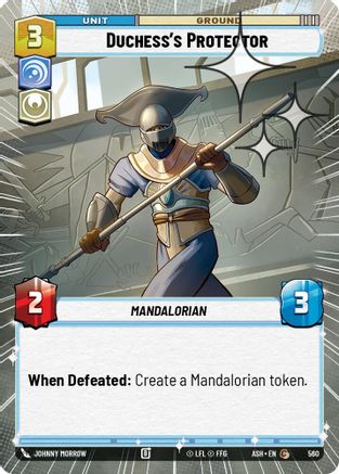 Duchess's Protector (Hyperspace Foil) (560) - Ashes of the Empire Foil