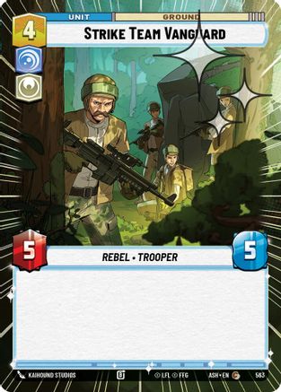 Strike Team Vanguard (Hyperspace Foil) (563) - Ashes of the Empire Foil