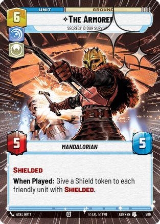 The Armorer - Secrecy is Our Survival (Hyperspace Foil) (566) - Ashes of the Empire Foil