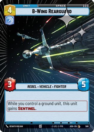 B-Wing Rearguard (Hyperspace Foil) (580) - Ashes of the Empire Foil