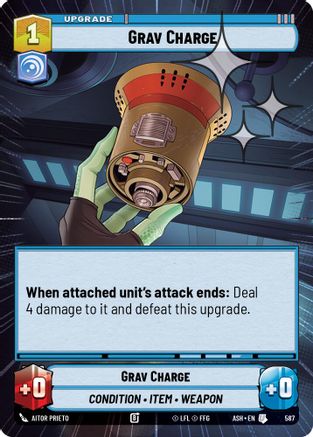 Grav Charge (Hyperspace Foil) (587) - Ashes of the Empire Foil