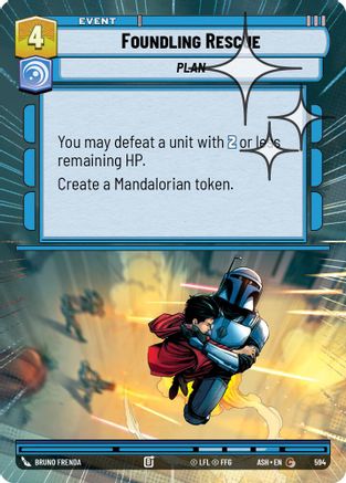 Foundling Rescue (Hyperspace Foil) (594) - Ashes of the Empire Foil