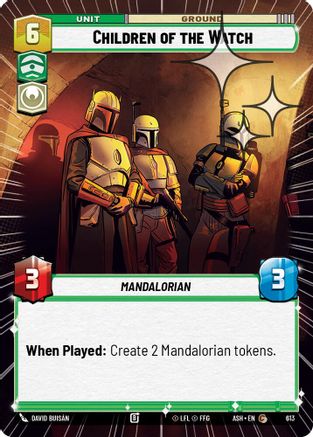 Children of the Watch (Hyperspace Foil) (613) - Ashes of the Empire Foil