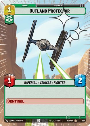 Outland Protector (Hyperspace Foil) (619) - Ashes of the Empire Foil