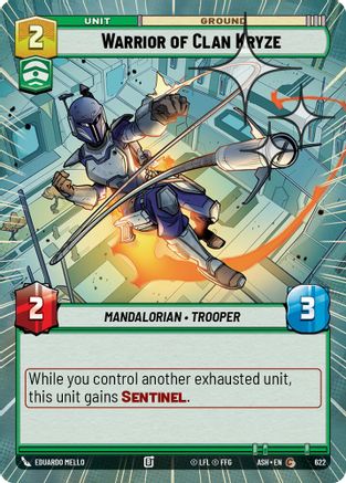 Warrior of Clan Kryze (Hyperspace Foil) (622) - Ashes of the Empire Foil