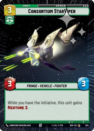 Consortium StarViper (Hyperspace Foil) (624) - Ashes of the Empire Foil