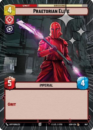 Praetorian Elite (Hyperspace Foil) (647) - Ashes of the Empire Foil