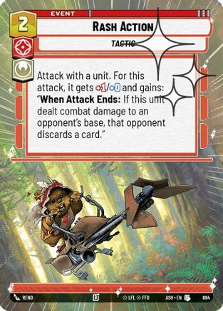 Rash Action (Hyperspace Foil) (664) - Ashes of the Empire Foil