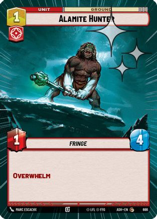 Alamite Hunter (Hyperspace Foil) (666) - Ashes of the Empire Foil