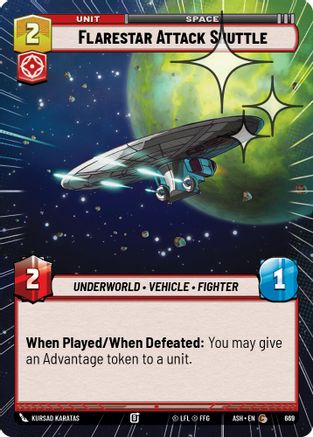 Flarestar Attack Shuttle (Hyperspace Foil) (669) - Ashes of the Empire Foil