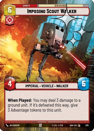 Imposing Scout Walker (Hyperspace Foil) (678) - Ashes of the Empire Foil