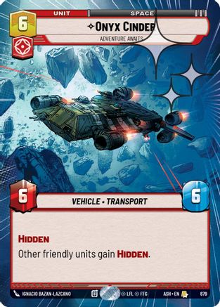 Onyx Cinder - Adventure Awaits (Hyperspace Foil) (679) - Ashes of the Empire Foil