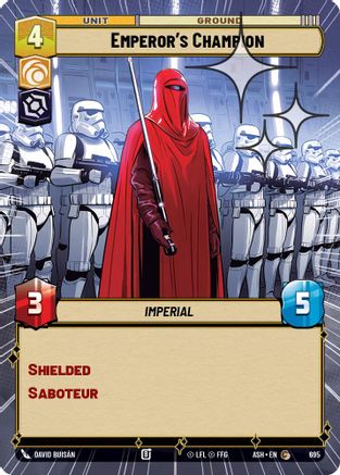 Emperor's Champion (Hyperspace Foil) (695) - Ashes of the Empire Foil