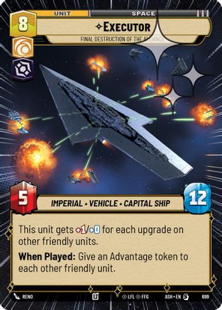 Executor - Final Destruction of the Alliance (Hyperspace Foil) (699) - Ashes of the Empire Foil