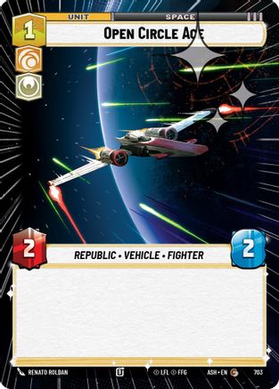 Open Circle Ace (Hyperspace Foil) (703) - Ashes of the Empire Foil