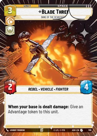 Blade Three - Bane of the Devastator (Hyperspace Foil) (706) - Ashes of the Empire Foil